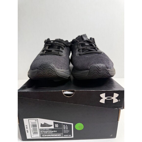 .10167 Under Armour Charged Black, Commit TR 4, US 10 Mens - Picture 2 of 5